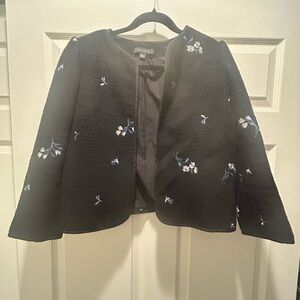 Ann Taylor Black Floral Women's Blazer